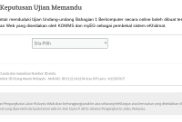 Semak Keputusan Ujian PSV Online